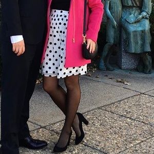 Polka dot silky jcrew skirt